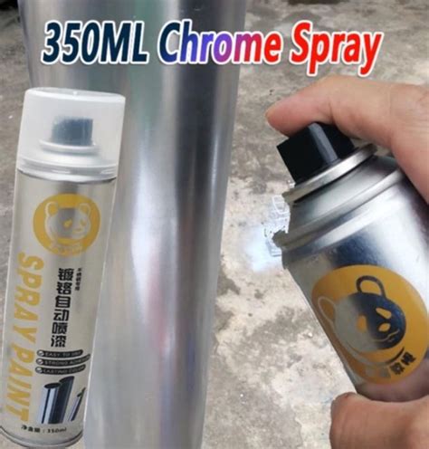 Chrome Spray Paint Metal Silver Spray Paint Metal Rust Remover Stainless Steel Aluminum Alloy ...