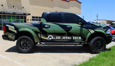 Chunky army Camo vinyl wrap Custom Camouflage Army Green wrap Veteran Owned Fitness Truck Wrap ...