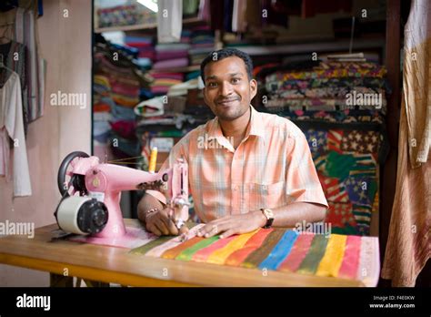 A tailor, India Stock Photo - Alamy