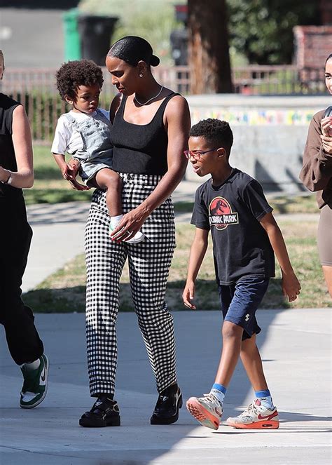 Kelly Rowland Pushes Son Noah, 1, On Swings During Park Outing: Photos ...