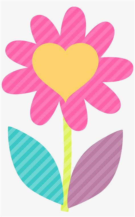 Flower Clip Art | Green Star Bee with a Pink Flower Clip Art Image - Clip Art Library
