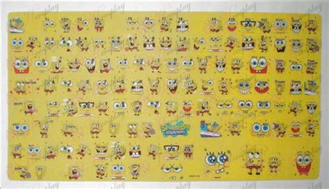 SpongeBob SquarePants Accessories keyboard stickers : Cosplaymade.com