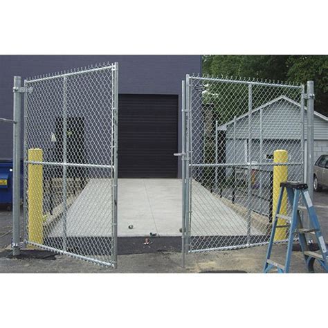 Hoover Fence Commercial Chain Link Fence Double Gates, All 1-5/8 ...
