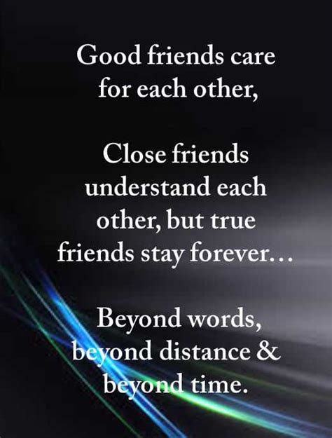 Good friends care for, but True friends stay forever. – Best Friendship Quotes – BoomSumo