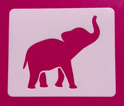 Baby Elephant Stencil Elephant Mylar Stencil Baby Elephant