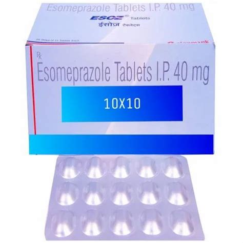 Esomeprazole 40 Mg Tablet at Rs 190/box | Esomeprazole Tablet in New Delhi | ID: 23467407488