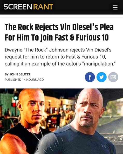 Just in: Rock rejects Fast and Furious 10 : r/fastandfurious