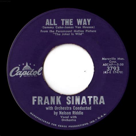 Frank Sinatra - All The Way / Chicago (Vinyl) | Discogs