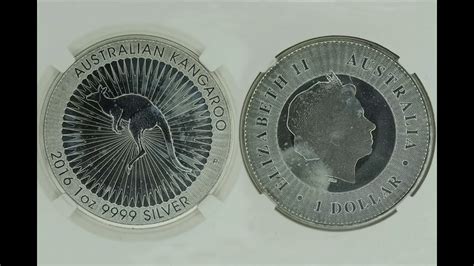 2016 Australian Kangaroo 1 Dollar 1 Oz Silver Coin & Bullion Perth Mint ...