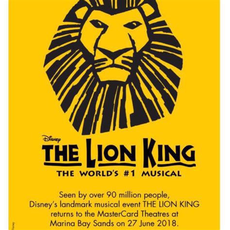 Lion King tickets, Tickets & Vouchers, Event Tickets on Carousell