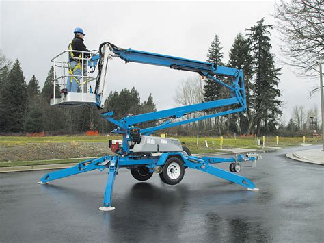 50’ Articulating Towable Man Lift - Speedy Equipment Rentals