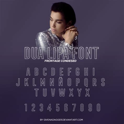 Dua Lipa Font by givenadagger on DeviantArt