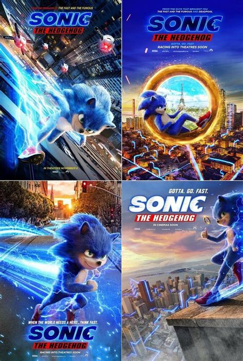 Sonic The Hedgehog Movie Character Posters - Movie Wallpaper