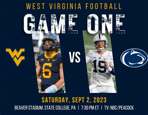 Game Preview: West Virginia football at Penn State - WVSports: West Virginia Mountaineers ...