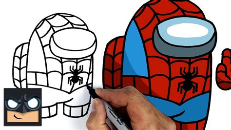 How To Draw Spiderman Crewmate | Among Us - YouTube