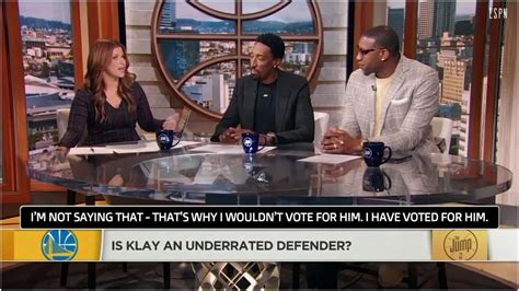 Rachel Nichols said on the Jump show that she voted for Klay for All ...