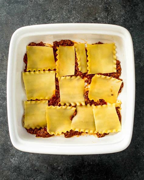 Lasagna Bolognese (made without ricotta cheese)