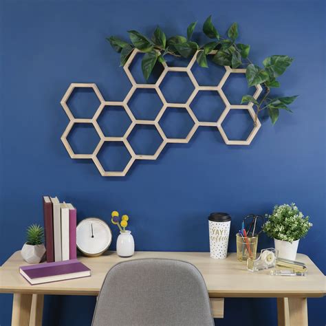 Whitewash Honeycomb Wood Wall Art | Stratton home decor, Wood wall decor, Home decor