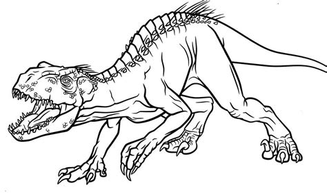 Indoraptor 2 Coloring Page - Free Printable Coloring Pages for Kids