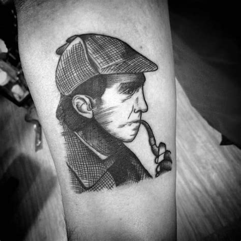 50 Sherlock Holmes Tattoo Designs For Men - Detective Ideas