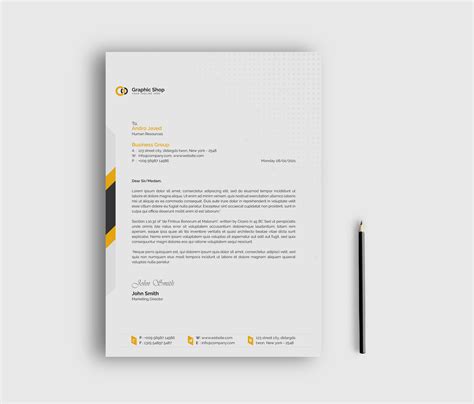 Letterhead With Business Card Template on Behance