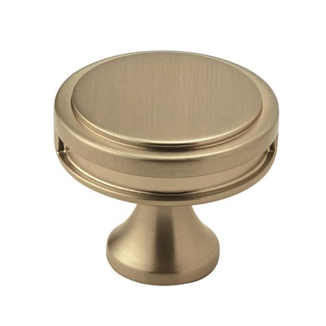 Amerock Oberon 1-3/8 in. (35 mm) Golden Champagne Cabinet Knob-BP36603BBZ - The Home Depot