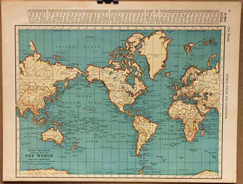 Vintage Map World Globe | World map art, Antique world map, Map art print