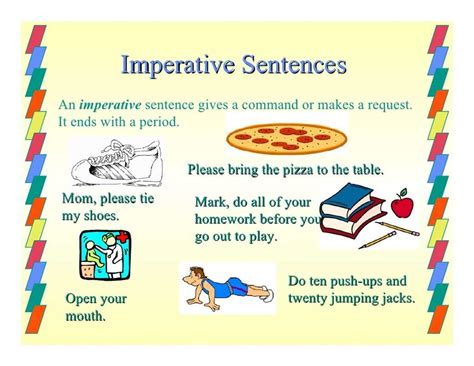 Imperative Sentences: Definition and Examples | Imperative sentences, Sentences, Types of ...