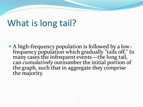 The Concept of the Long Tail Theory