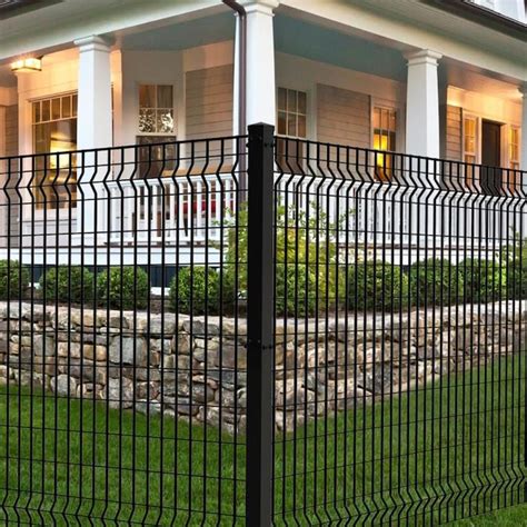 Ironcraft Euro 2-in x 2-in W x 6-ft H Black Steel Universal Fence Post in the Metal Fence Posts ...