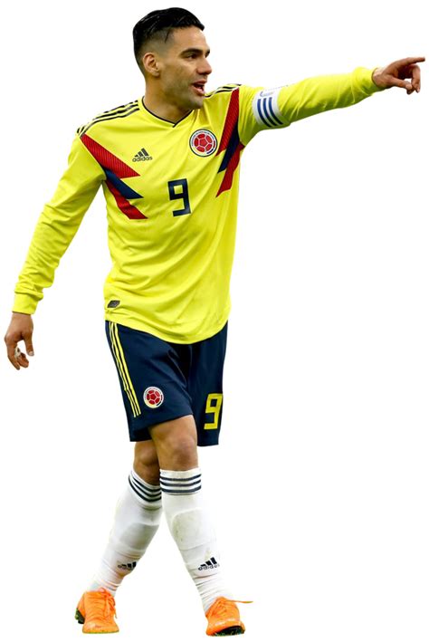 Radamel Falcao Colombia football render - FootyRenders