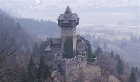 Niederfalkenstein, Austria. This well preserved 12th century castle is ...