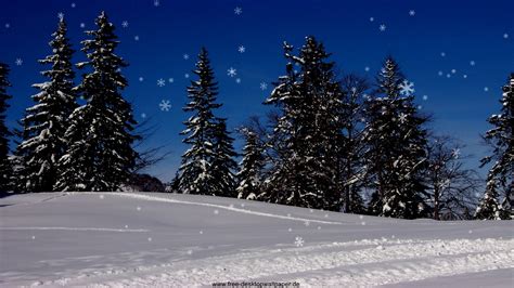 Snowy Christmas Scenes Wallpaper - WallpaperSafari