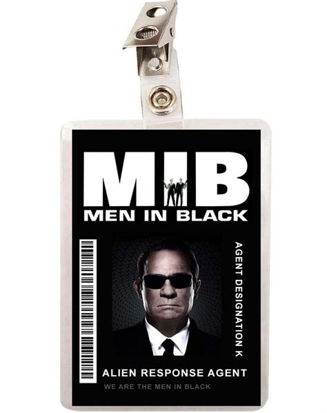 MIB Men In Black Agent K ID Badge Cosplay Costume Name Tag Prop | eBay