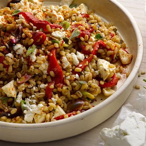 Farro roasted red pepper salad recipe ottolenghi recipes – Artofit