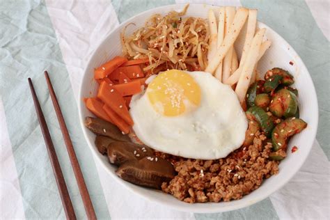 Best Healthy Homemade Spicy Pork Bibimbap Recipe