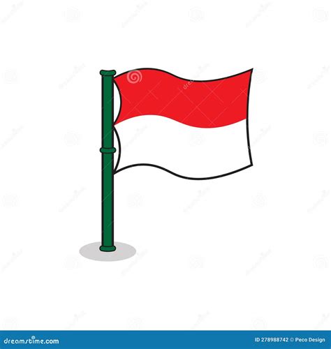 Indonesia Flag Border Vector Element Stock Vector - Illustration of ...