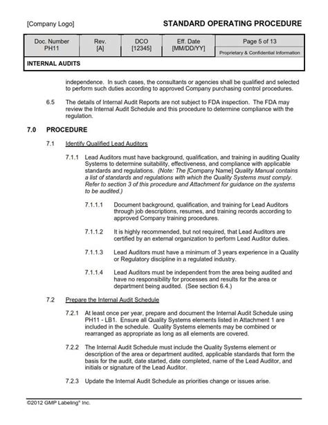 Iso 134852016 fda qsr internal audit checklist - golflunch