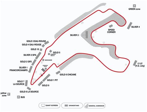 Belgium F1 Track & Grandstand Guide | Circuit de Spa Francorchamps ...