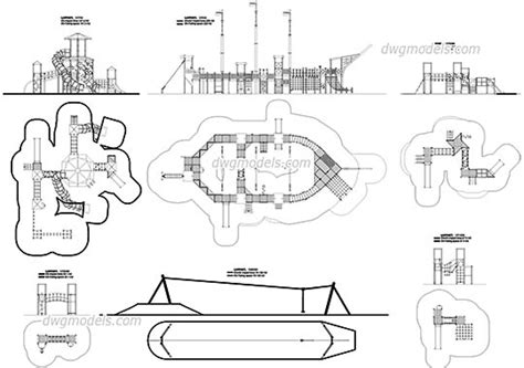 Playground 1 DWG, free CAD Blocks download