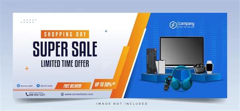 Banner horizontal de evento de promoción de venta de descuento | Vector Premium