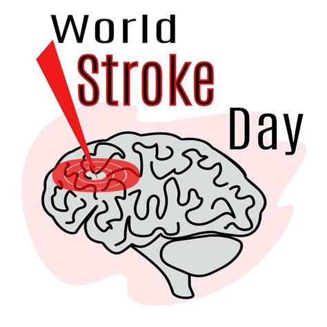 World Stroke Day, idea for a poster, banner, leaflet or postcard on a ...