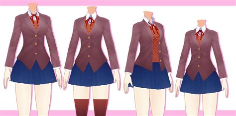 Doki doki literature club sims 4 cc uniform - backnelo