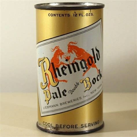 RHEINGOLD PALE DOUBLE BOCK BEER ,NYC NY ~ 1942 Beer Can Collection, Old Beer Cans, Beer Brands ...