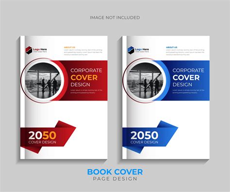 Premium Vector | Corporate book cover design template in a4