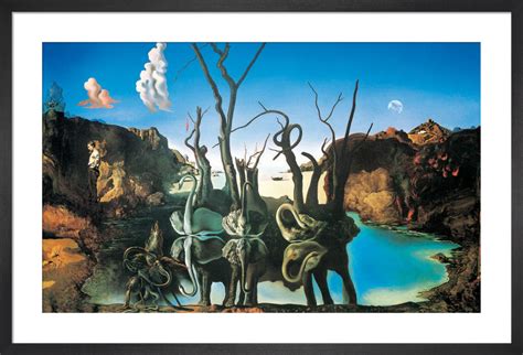 Swans Reflecting Elephants, 1937 Art Print by Salvador Dali | King & McGaw