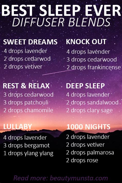 Best sleep ever 6 essential oil diffuser blends for sleep – Artofit