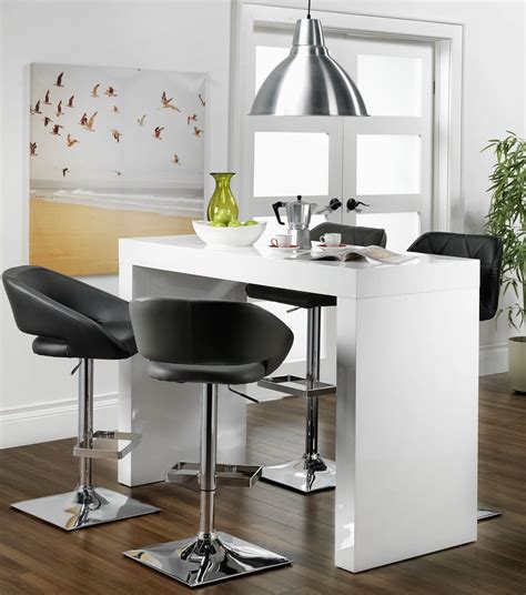 White Bar Table And Chairs - ZacDunlop