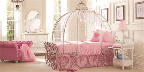 Disney Princess White 6 Pc Twin Carriage Bedroom - Rooms To Go