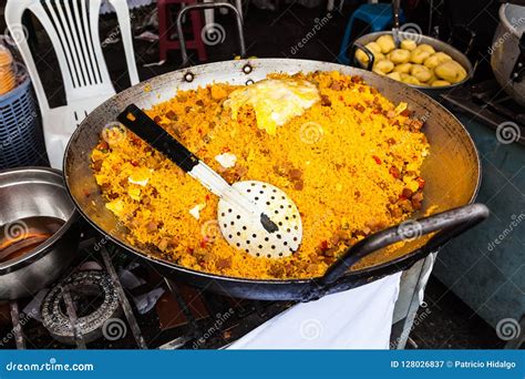 Arroz relleno stock image. Image of chorizo, pork, meat - 128026837